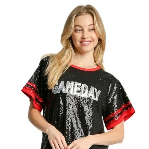 Umgee Sequin Game Day Mini Dress - Picture 2 of 11